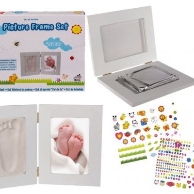 Dětský set na otisky a fotku 13x18cm BabyKeepsake růžový Innova Editions Ltd – Zbozi.Blesk.cz