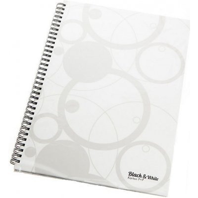 KARTON P+P Blok kroužkový A4 "Black and White" bílý – Zboží Živě