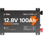 ❄️LiTime 12V 100Ah Slim LiFePO4 baterie s Bluetooth a ohřevem ultra tenká baterie do karavanu vestavby a lodě – Zboží Živě