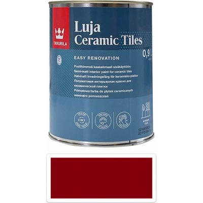 TIKKURILA Luja Ceramic Tiles 0,9 l Purpurově červená – Zboží Mobilmania