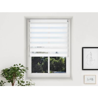Fexi Roleta Den a noc, Nature slim bílá, A 051 150 x 58 cm levá-bílá – Sleviste.cz