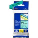 Brother TZE-751, zelená/černá, 24mm – Zboží Dáma