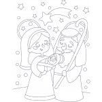 Radost v písku Šablona na pískování Marie s Josefem A5 148 x 210 mm – Zboží Dáma