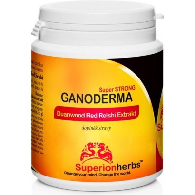 Superionherbs Ganoderma Duanwood Red Reishi extrakt 40 % polysacharidů 90 tobolek – Hledejceny.cz
