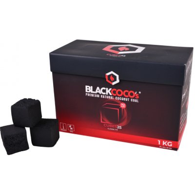 BLACKCOCO's 25 mm kokosové uhlíky pro vodní dýmku 1 kg – Zboží Dáma