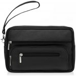 Abruzzo pánská praktická velká kožená etue černá – Zboží Mobilmania