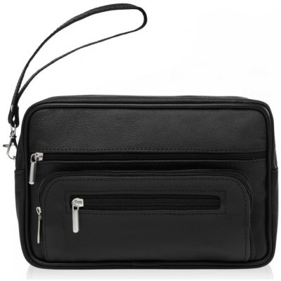 Abruzzo pánská praktická velká kožená etue černá – Zboží Mobilmania