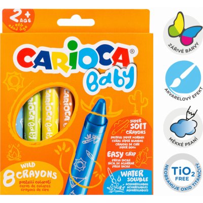 Carioca Baby Wild 2+ voskovky 8 ks – Zbozi.Blesk.cz