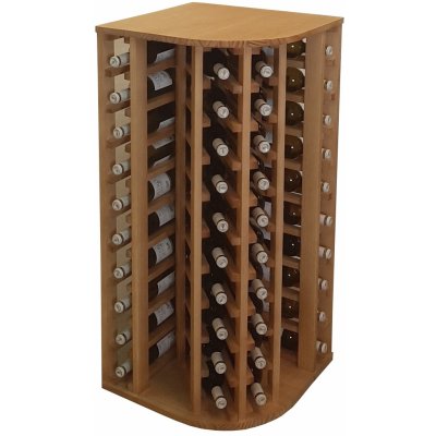 Expovinalia Regál na víno QUILÓS III Borovice s odstínem světlý dub – Zboží Dáma