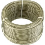 Connex Ocelové víceúčelové lanko 3 mm × 30 m, oplastované – Zboží Dáma