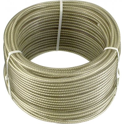Connex Ocelové víceúčelové lanko 3 mm × 30 m, oplastované – Zboží Dáma