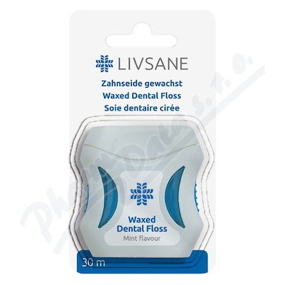 Livsane Dentální nit voskovaná 30 m – Zboží Dáma