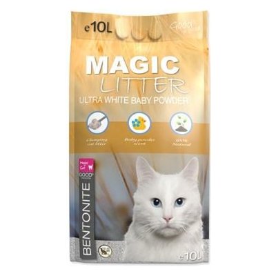 Magic Cat Magic Litter Bentonitový kočkolit Ultra White Baby Powder 10 l – Zboží Mobilmania