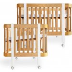 Levin Felin antirefluxní rostoucí postýlka Nika Duo Přírodní dřevo s bílými nožičkami – Zboží Mobilmania