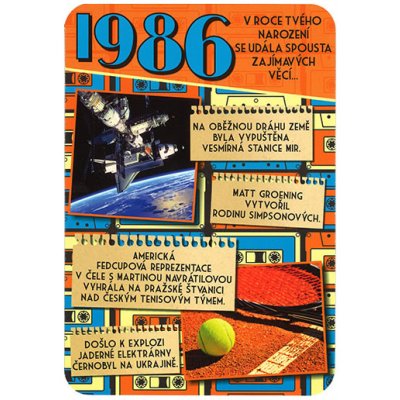 Blahopřaní 1986 - česky – Hledejceny.cz