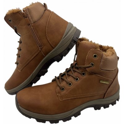 Pánské hnědé šněrovací zimní boty hnědé – Hledejceny.cz