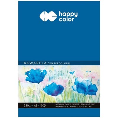 Happy Color Skicák na akvarel 250g m2 10 listů A5