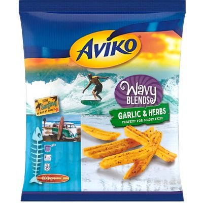 Aviko Vlnky Wavy Blends Garlic & Herbs 600g – Hledejceny.cz