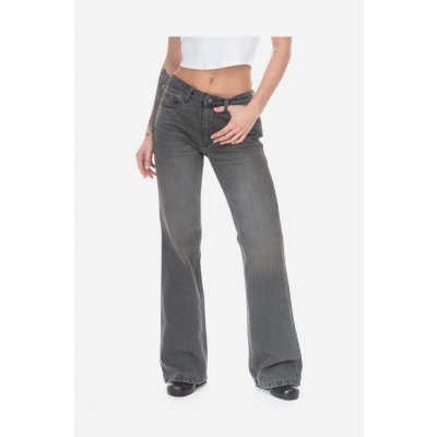 Guess Flare Denim Pan W3GU18D4SL0 JTMU dámské džíny medium waist W3GU18.D4SL0-JTMU šedá – Zboží Mobilmania