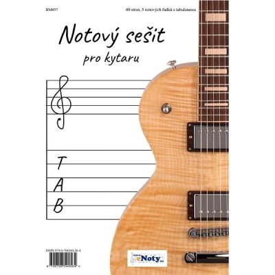 Notový sešit pro kytaru A4 – Zbozi.Blesk.cz