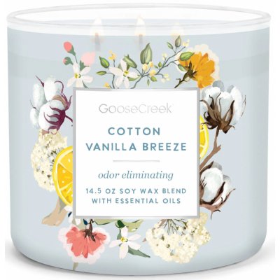 Goose Creek Candle Cotton Vanilla Breeze 411 g – Zboží Mobilmania
