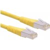 síťový kabel Roline 21.15.1312 S/FTP, patch, kat. 6, 0,3m, žlutý
