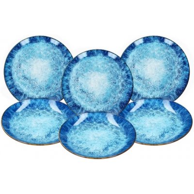 HIT Dezertní talíře sada porcelán 19 cm OCEAN 6 ks – Zboží Mobilmania