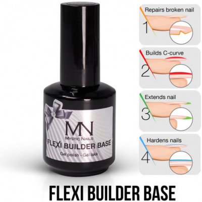 Mystic Nails ColorMe! gel lak Flexi Builder Base 12 ml – Zboží Dáma