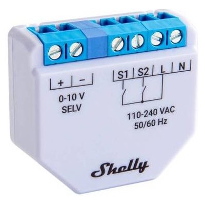 Stmívač světla Shelly Plus WiFi 0-10V – Zboží Mobilmania