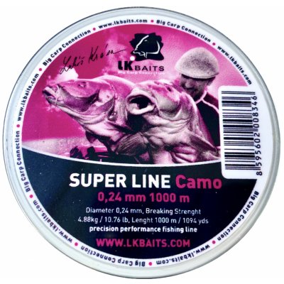 LK Baits Super Line Camo 1000 m 0,28 mm – Hledejceny.cz