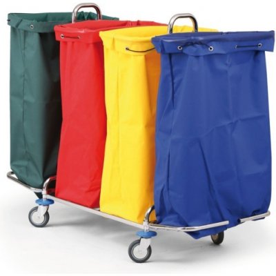 B2B Partner Vozík na sběr prádla nebo tříděného odpadu pro 4 x 120 l pytel