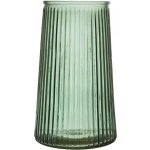 Skleněná váza Louise zelená na květiny dekorativní Art Deco 21,5 cm – Hledejceny.cz