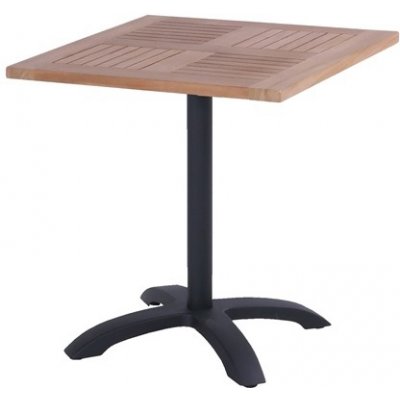 Hartman Folding Bistro jídelní stůl s teakovou deskou 70x70cm Carbon Black – Hledejceny.cz