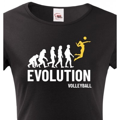 Dámské tričko Evolution volleyball Černá – Zboží Dáma