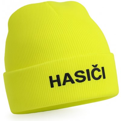 ON-DESIGN Zimní čepice s výšivkou Hasiči neon yellow – Hledejceny.cz