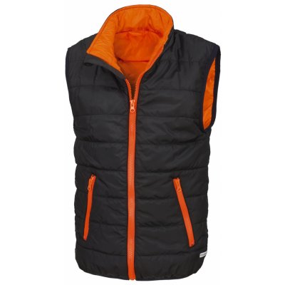 Result Core prošívaná vesta černá oranžová – Zboží Dáma