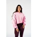 Nebbia oversized mikina s kapucí OWN YOUR POWER 433 růžová – Zboží Dáma