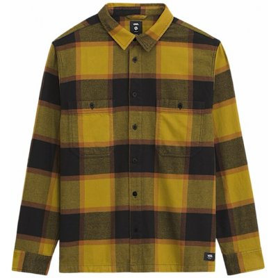 Vans Larkspur flanelová košile dlouhý rukáv burnt gold/black – Hledejceny.cz