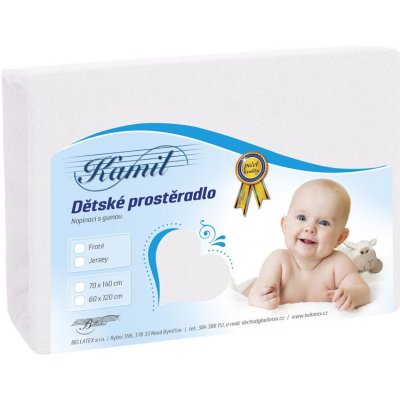 Bellatex prostěradlo froté bílé 60x120