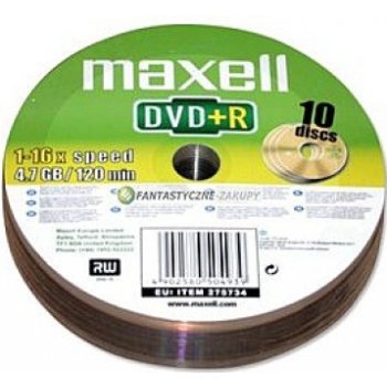 Maxell DVD+R 4,7GB 16x, 10ks (275734)