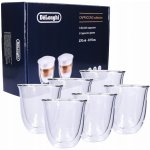 De'Longhi Sklenice cappucino 6 x 270 ml – Zboží Dáma