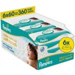 Pampers Aqua Soft Touch Baby dětské čisticí ubrousky, 6 x 60 ks – Hledejceny.cz