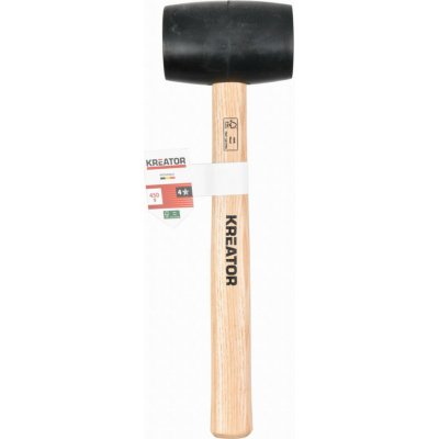 KREATOR Palička gumová, černá, dřevěná násada 450 g KRTH90601 – Sleviste.cz