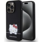 Hello Kitty Liquid Silicone Daydreaming Logo iPhone 15 Pro černé