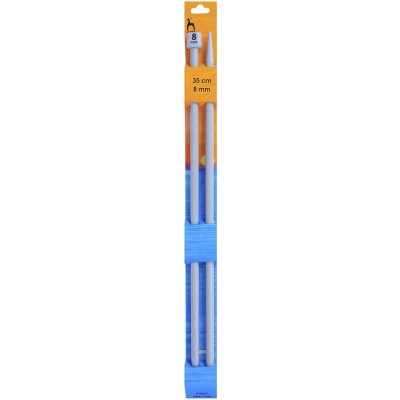 Storex Pletací jehlice PONY, hliníkové, rovné, 2 kusy, délka 35cm, velikost 8mm – Zboží Dáma Storex Pletací jehlice PONY, hliníkové, rovné, 2 kusy, délka 35cm, velikost 8mm – Zboží Dáma