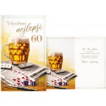 Blahopřání 60 - pivo, karty – Zbozi.Blesk.cz