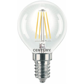 Century LED FILAMENT MINI GLOBE ČIRÁ 6W E14 4000K 806Lm 360d 45x76mm IP20 CEN INH1G-061440