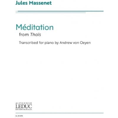 Jules Massenet Méditation from Thais noty na klavír