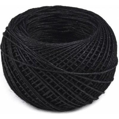 Barkonie Univerzální šicí nit kovářská 240142/9005 lněná, černá, návin 50m, plastové pouzdro – Hledejceny.cz