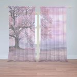 Záclony Růžový strom: 2 ks - 150x250 cm - Sablio – Hledejceny.cz